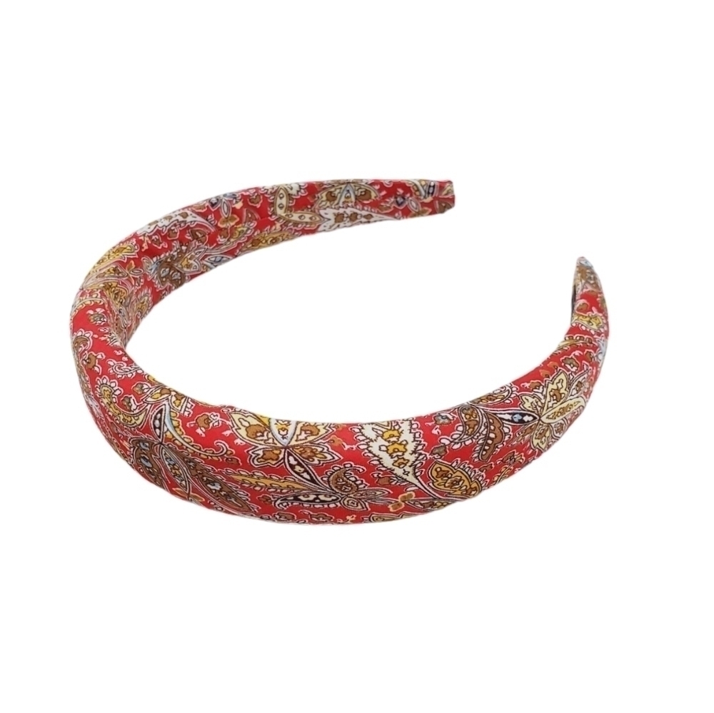 Non-Slip fabric knotted paisley pattern headband